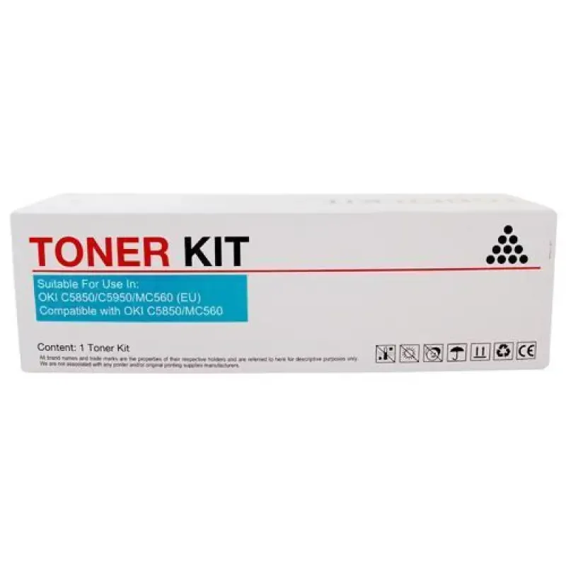 Φωτογραφία προϊόντος: Print-Rite Συμβατό toner Oki C5850, C5950, MC560 Cyan