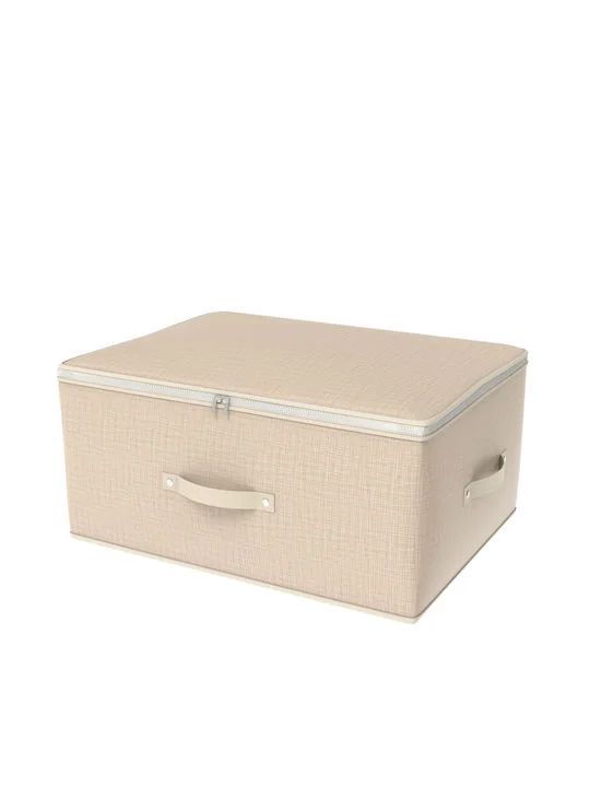 Φωτογραφία προϊόντος: Tpster Fabric Storage Box with Lid Beige 45x35x20cm 29447 1pcs