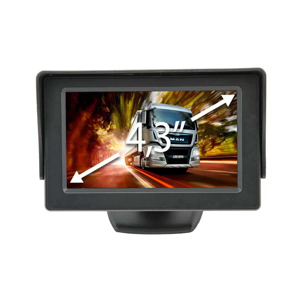 Φωτογραφία προϊόντος: ΟΘΟΝΗ MONITOR TFT LCD 4,3'' 12-24V ΓΙΑ ΚΑΜΕΡΕΣ ΜΕ ΒΑΣΗ ΣΤΗΡΙΞΗΣ DGA - 1 τεμ.