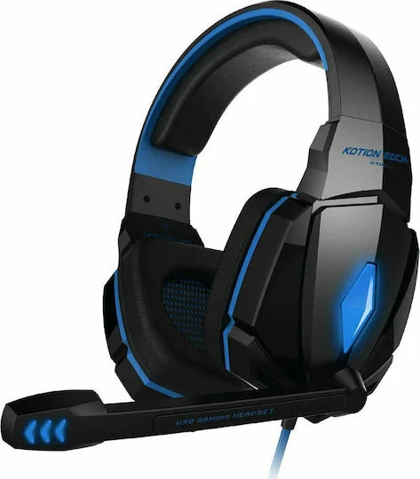 Φωτογραφία προϊόντος: Kotion Each G4000 Over Ear Gaming Headset με σύνδεση 3.5mm / USB Μπλε