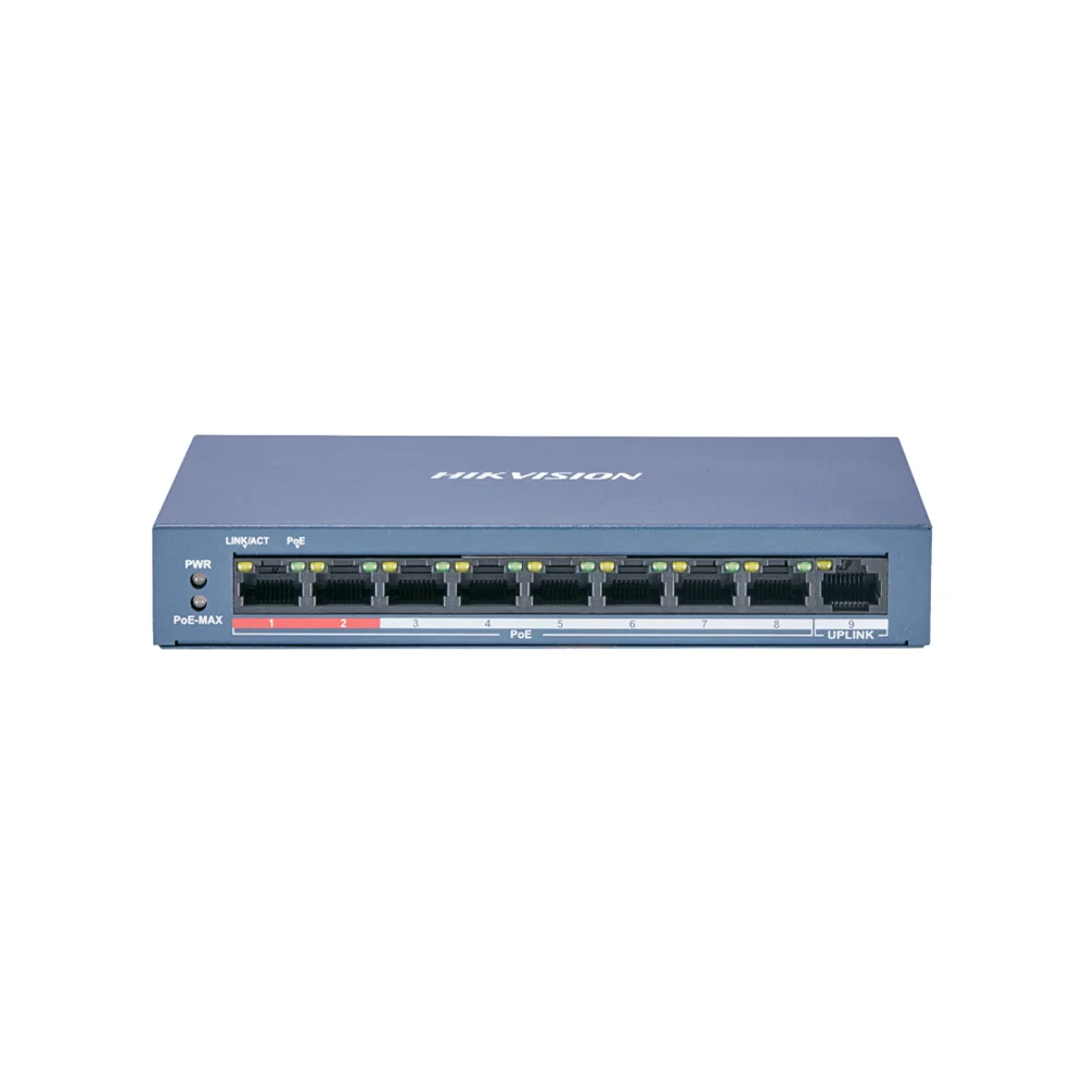 Φωτογραφία προϊόντος: Hikvision DS-3E0109P-E/M (B) POE 8-port switch