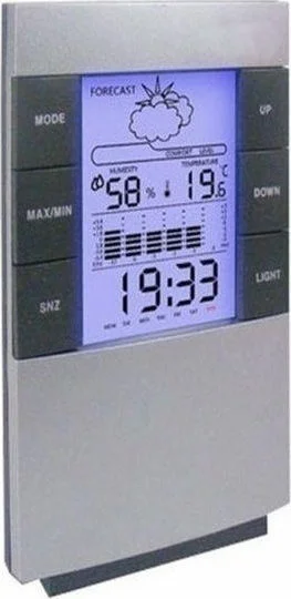 Φωτογραφία προϊόντος: ΜΤΚ-7836 Μετεωρολογικός Σταθμός Ψηφιακός Επιτραπέζιος Λευκός