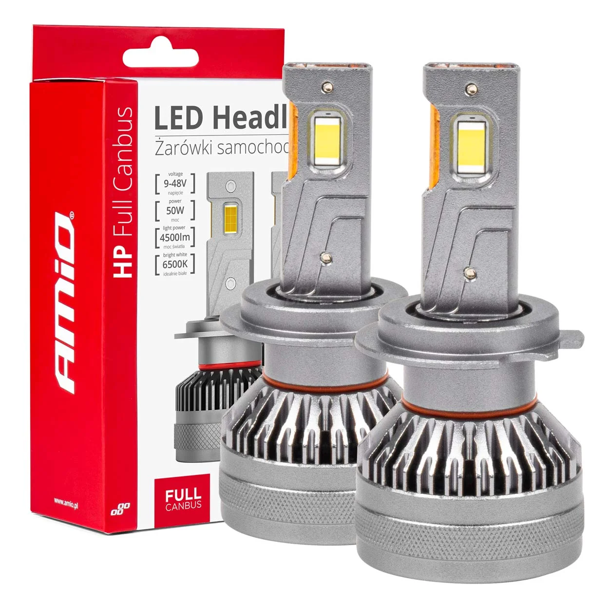 Φωτογραφία προϊόντος: ΛΑΜΠΕΣ H7 948V 6.500K 4.500lm 50W HP SERIES LED CAN-BUS (ΜΕ ΨΥΚΤΡΑ AMIO - 2 Τεμ.