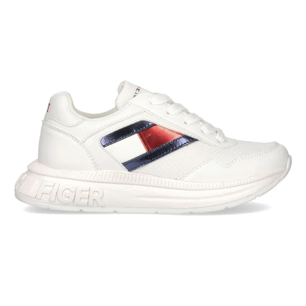 Φωτογραφία προϊόντος: Tommy Hilfinger TOMMY HILFIGER Low Cut Lace-Up Sneaker T3A4-32167-0733X256 WhiteMulticolor
