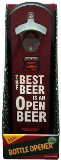 Φωτογραφία προϊόντος: Ανοιχτήρι Μπύρας The Best Beer Is An Open Beer A190 Μπορντό Χρώμα-KDA190