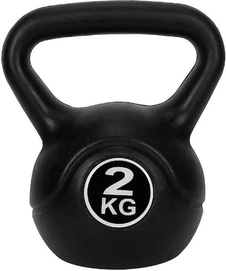 Φωτογραφία προϊόντος: Kettlebell από PVC 2kg 25566-30 Μαύρο
