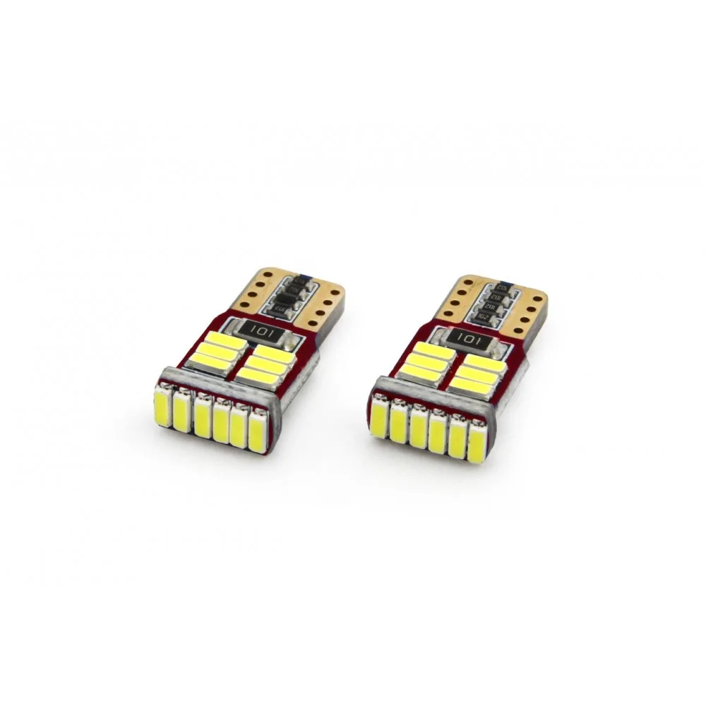 Φωτογραφία προϊόντος: AMIO T10 W5W CANBUS 12V 2,2W LED 18xSMD4014 ΛΕΥΚΟ 5600K 12x23mm 2ΤΕΜ.