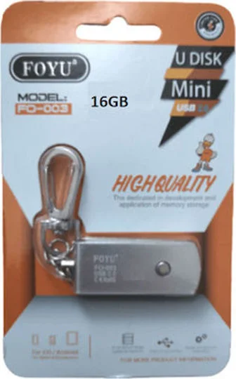 Φωτογραφία προϊόντος: Foyu Foyu FO-003 16GB USB 2.0 Stick Γκρι