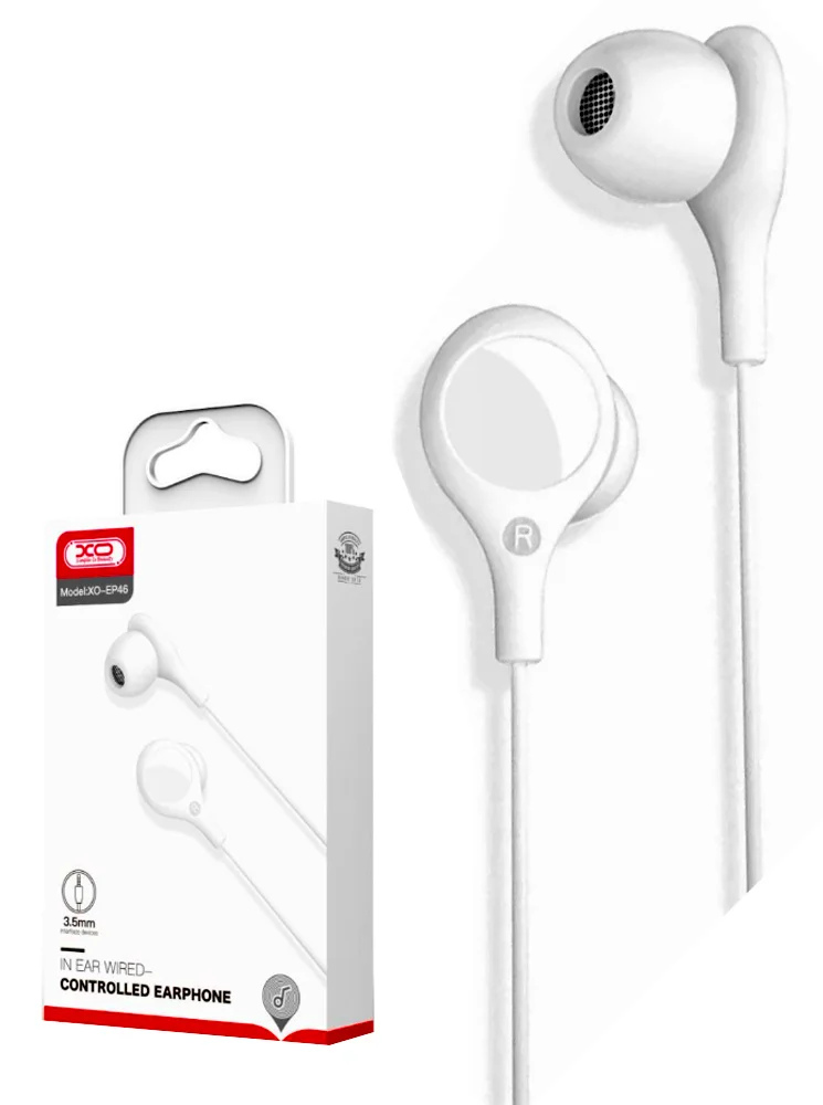 Φωτογραφία προϊόντος: XO EP46 Noise-cancelling in-ear sleep Handsfree 1.2μ Άσπρο
