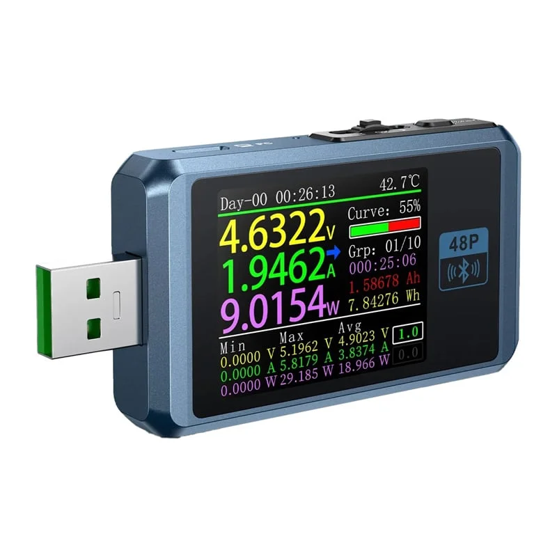 Φωτογραφία προϊόντος: FNIRSI USB Tester with Bluetooth FNB48 BT
