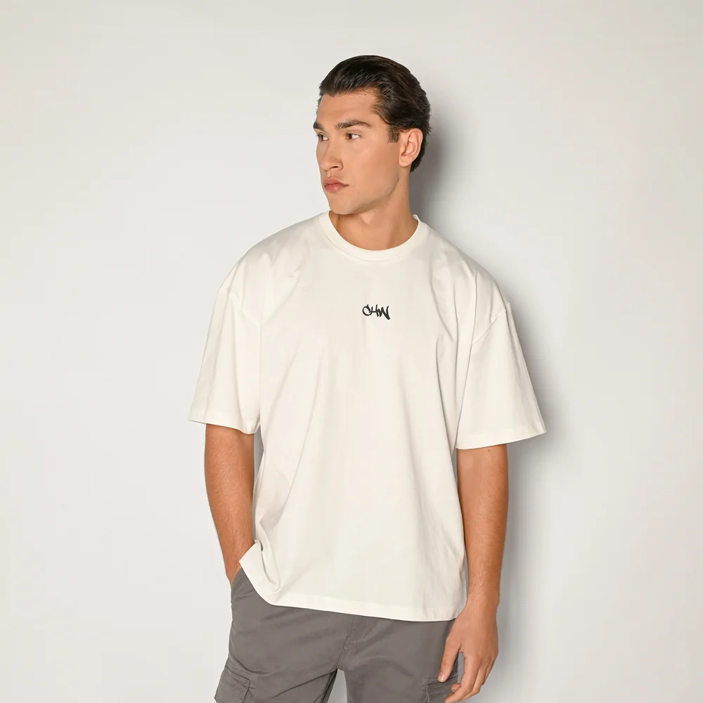Φωτογραφία προϊόντος: Ανδρικό Τ-shirt Camaro Ecru Με Στάμπα Loose Fit