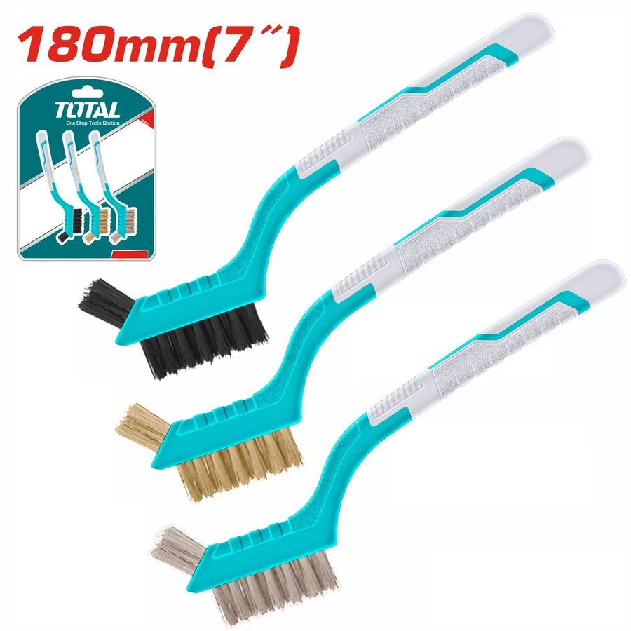 Φωτογραφία προϊόντος: TOTAL ΣΕΤ ΜΙΝΙ ΒΟΥΡΤΣΕΣ 180mm 3τεμ (TAC38033)