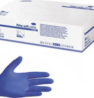Φωτογραφία προϊόντος: Hartmann Peha-soft Nitrile Fino Powder Free Gloves Μπλε 150τμχ