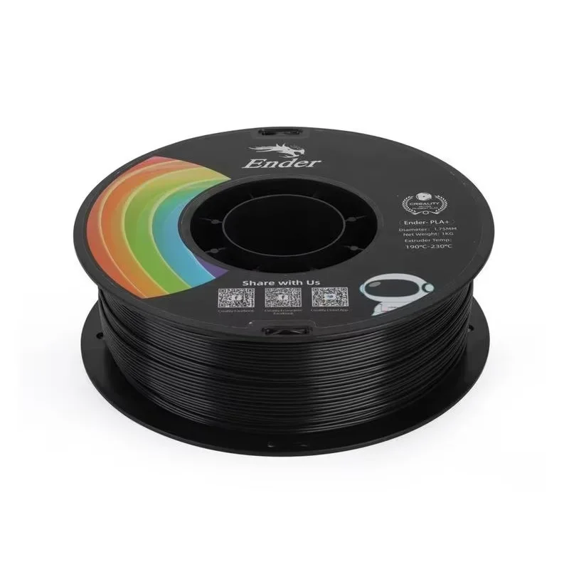 Φωτογραφία προϊόντος: CREALITY EN-PLA+ Black, Ender 3D Printer Filament, Strength 34MPa, Bend 77MPa, 1 kg, 1.75 mm - 3301010306