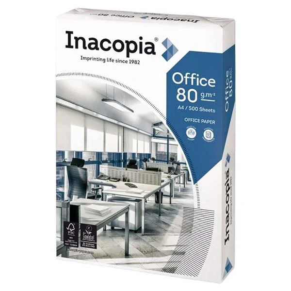 Φωτογραφία προϊόντος: Χαρτί Εκτύπωσης Inacopia Office A4 80gr./m² (500 φύλλα)