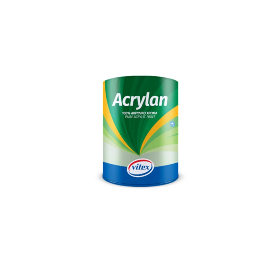 Φωτογραφία προϊόντος: Vitex ACRYLAN 100% Aκρυλικό χρώμα Εξωτερικής Χρήσης Λευκό 10lt