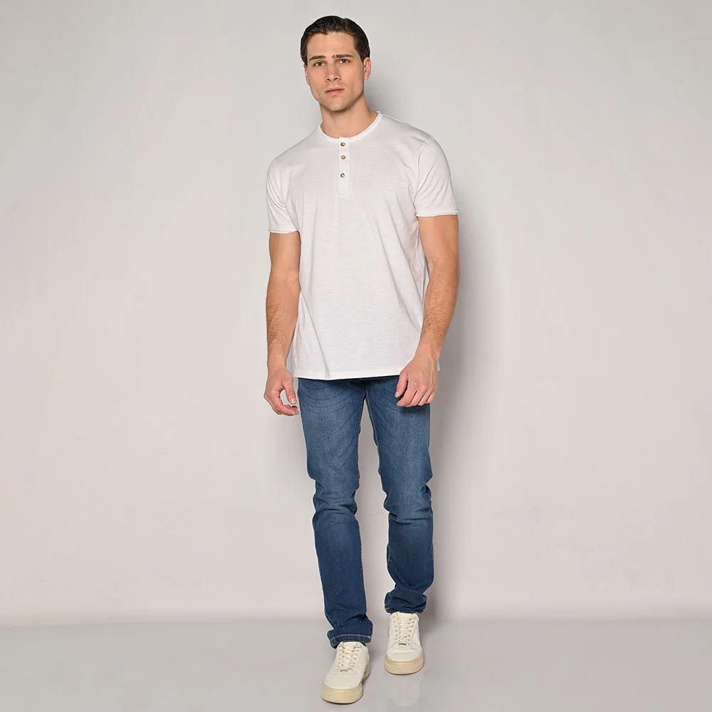 Φωτογραφία προϊόντος: Ανδρικό Τ-shirt Camaro White Με Κουμπιά