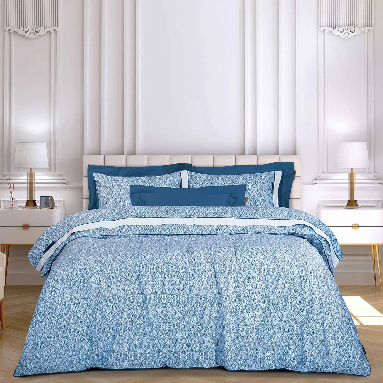 Φωτογραφία προϊόντος: DAS HOME GREENWICH POLO CLUB ΣΕΤ ΣΕΝΤΟΝΙΑ KING ESSENTIAL 2268 BLUE, WHITE