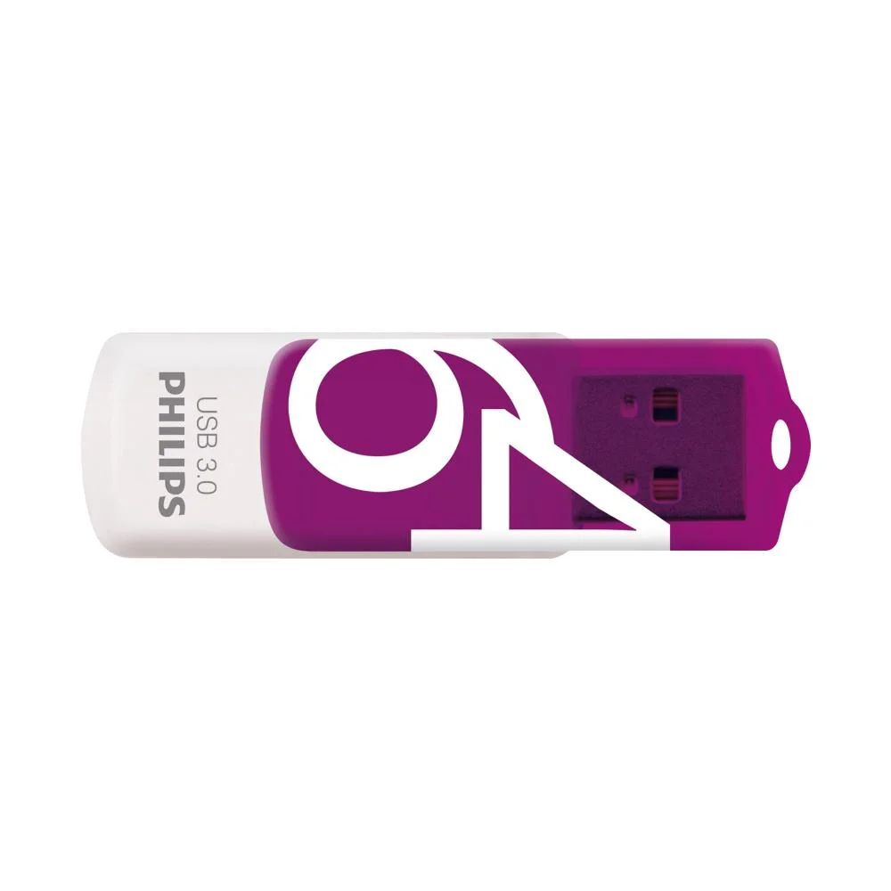 Φωτογραφία προϊόντος: Philips Vivid 64GB USB 3.0 Stick Μωβ (FM64FD00B/00) (PHIFM64FD00B-00)