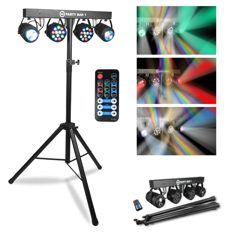 Φωτογραφία προϊόντος: LIGHT4ME PARTY BAR 1 light multieffect par flower disco lighting set