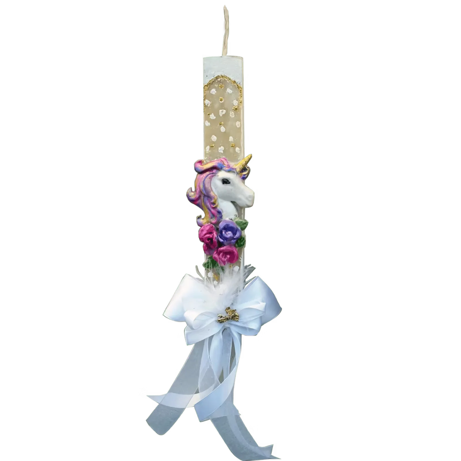 Φωτογραφία προϊόντος: PatronasCreation Πασχαλινή Λαμπάδα Unicorn