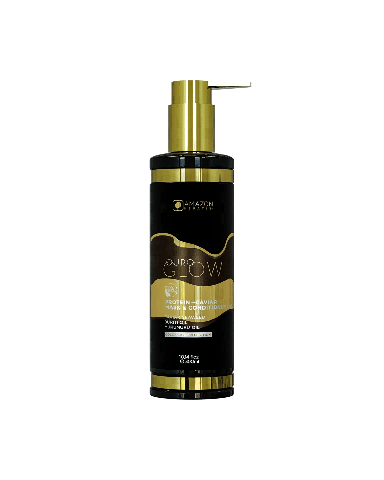Φωτογραφία προϊόντος: Amazon Keratin Ouro Glow - Protein + Caviar Mask + Conditioner Duo 300ml