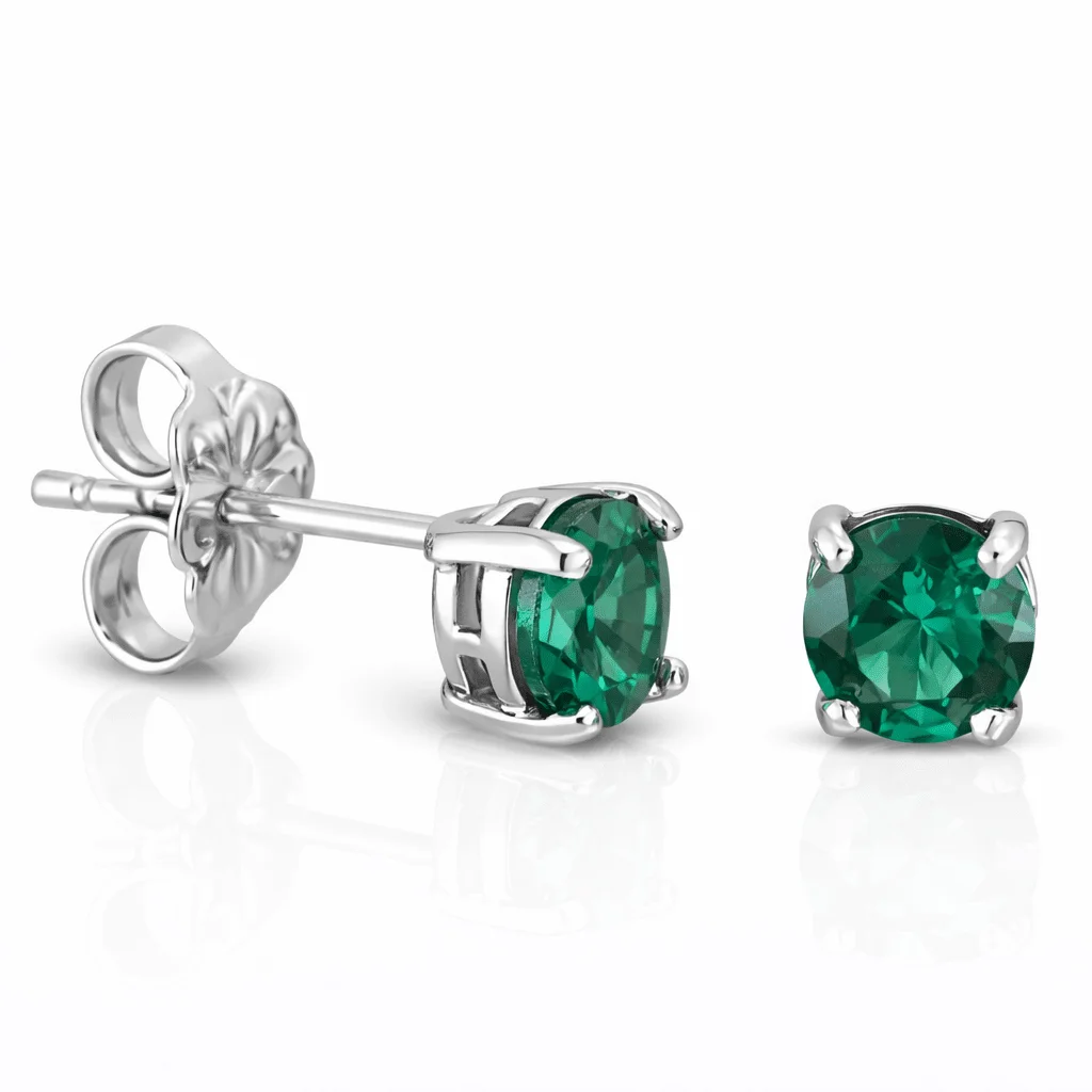 Φωτογραφία προϊόντος: fenixjewelry Λευκο Χρυσο Γυναικεία Σκουλαρίκια Ζιργκον 14κ XΣ990Λ