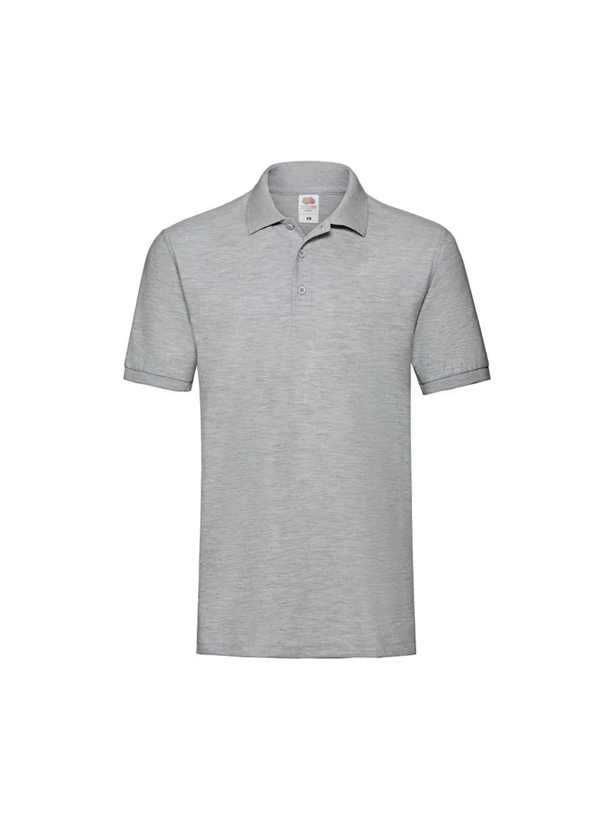 Φωτογραφία προϊόντος: FRUIT OF THE LOOM Ανδρικό τύπου Polo PREMIUM 180 COLORS HEATHER GRAY