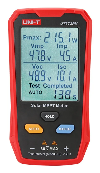 Φωτογραφία προϊόντος: Uni-T Solar MPPT Tester UT673PV