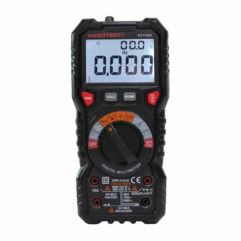 Φωτογραφία προϊόντος: Digital Multimeter with Flashlight Habotest HT118A, True RMS, NCV