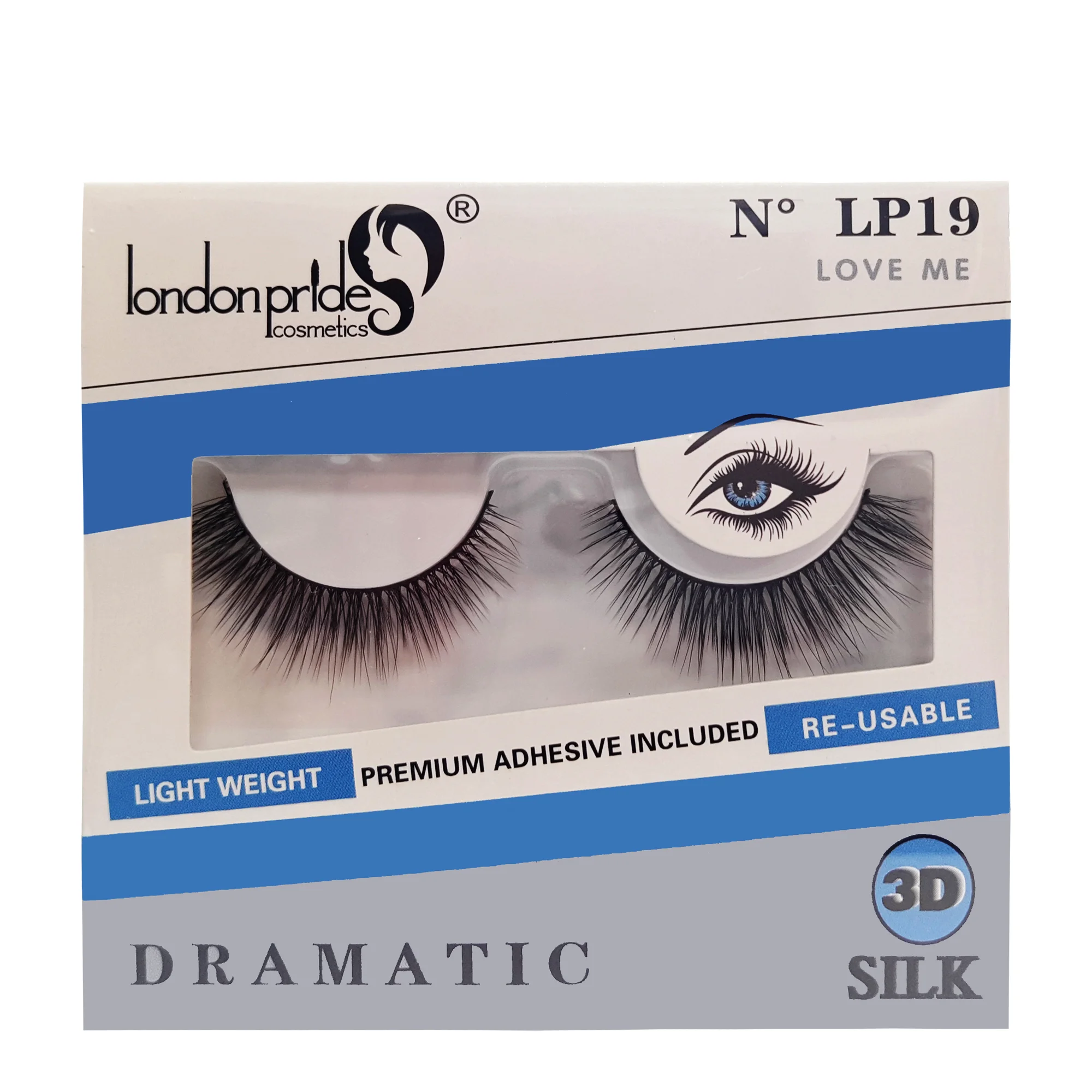 Φωτογραφία προϊόντος: London Pride Cosmetics London Pride 3D Silk Dramatic Eyelashes - LP19 Love Me