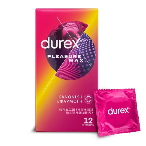 Φωτογραφία προϊόντος: Durex προφυλακτικά pleasure max (12τεμ.)