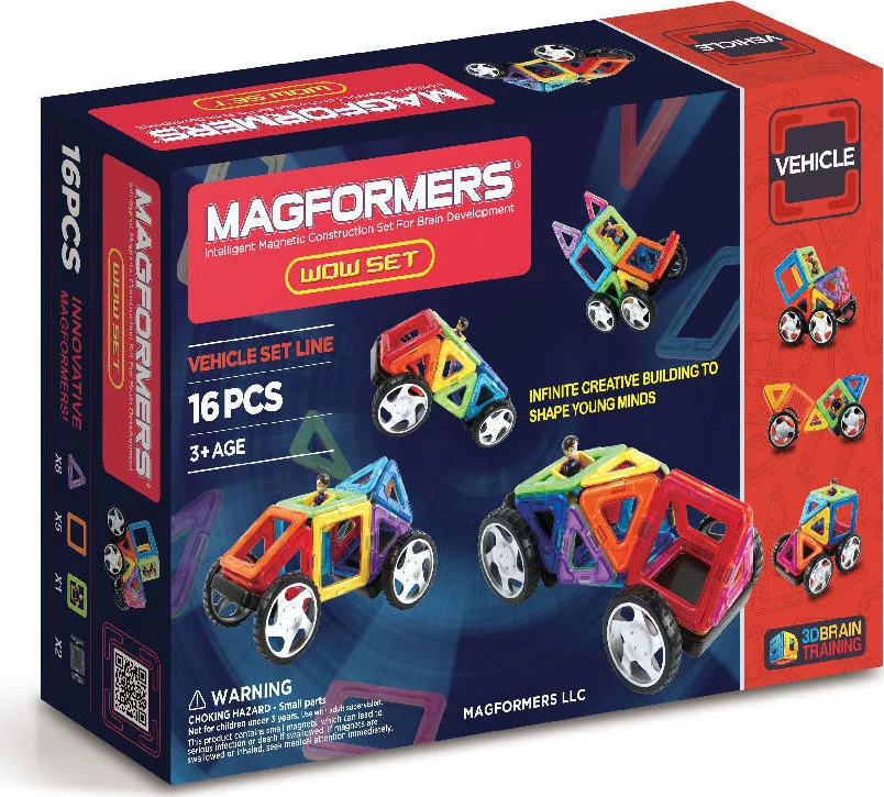 Φωτογραφία προϊόντος: Magformers Vehicle όχημα Wow set 16τμχ