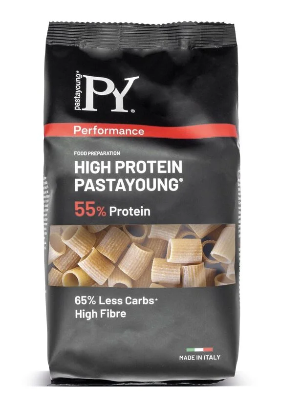 Φωτογραφία προϊόντος: PastaYoung High Protein (55%) Mezzemaniche Rigate - Ριγκατόνι Μισό (250g)
