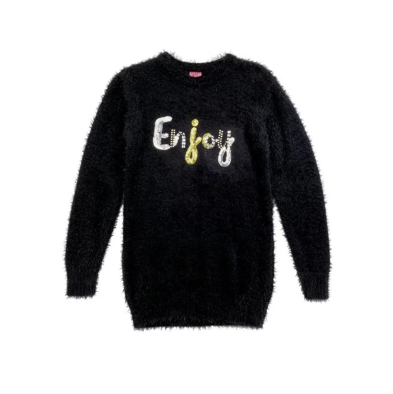 Φωτογραφία προϊόντος: For Funky Kids ΜΠΛΟΥΖΟΦΟΡΕΜΑ ΠΛΕΚΤΟ ENJOY ΜΑΥΡΟ