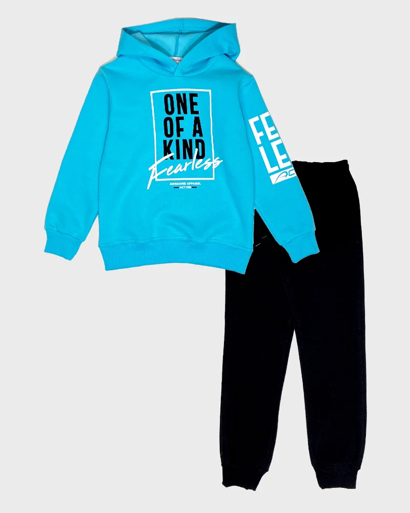 Φωτογραφία προϊόντος: Action Sportswear by Cotton Planet ΣΕΤ ΦΟΡΜΑ ONE OF A KIND ΤΙΡΚΟΥΑΖ - ΜΑΥΡΟ