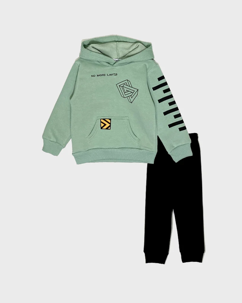 Φωτογραφία προϊόντος: Action Sportswear by Cotton Planet ΣΕΤ ΦΟΡΜΑ NO MORE LIMITS ΦΥΣΤΙΚΙ - ΜΑΥΡΟ