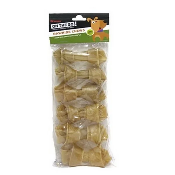 Φωτογραφία προϊόντος: Pet Interest On The Go Natural Knottes Bones 7.5-8cm - Κόκκαλα Απασχόλησης Σκύλου 6pcs