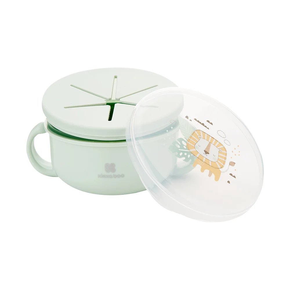 Φωτογραφία προϊόντος: Snack Bowl 2 σε 1 Kikkaboo Savanna Mint 380ml 12m+