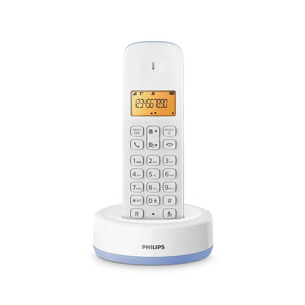 Φωτογραφία προϊόντος: Philips Ασύρματο Τηλέφωνο D1601S34 Λευκό/Μπλε