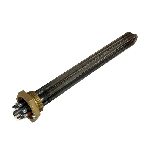 Φωτογραφία προϊόντος: Αντίσταση inox 1 ½ 4,5KW 3x3000W 230V με σωληνάκι θερμοστάτη