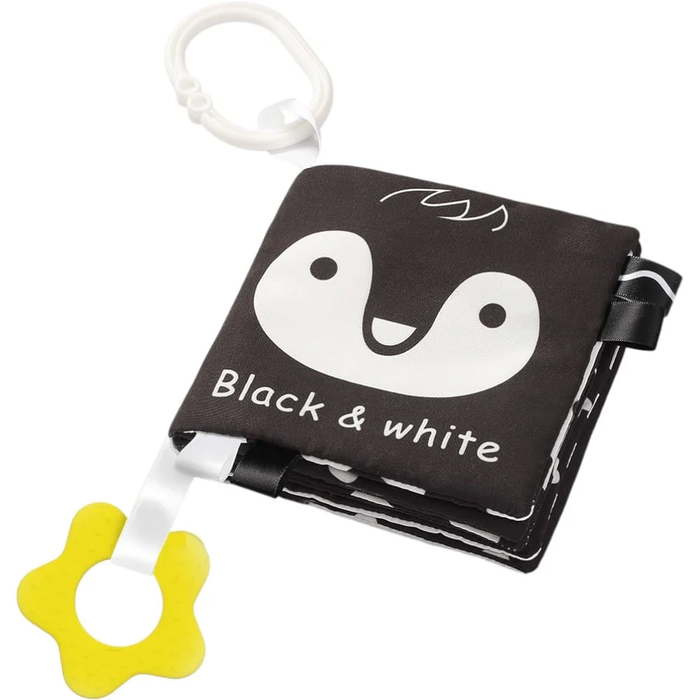 Φωτογραφία προϊόντος: BabyOno Black&White Κρεμαστό ασπρόμαυρο βιβλιαράκι με μασητικό