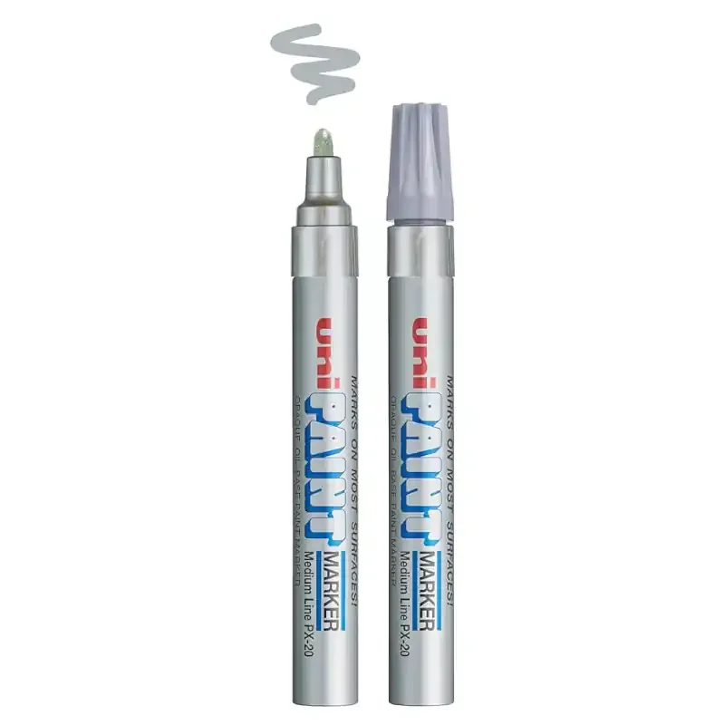 Φωτογραφία προϊόντος: UNI-BALL Uni Paint PX-20 Marker Chrome Silver (PX20AR)