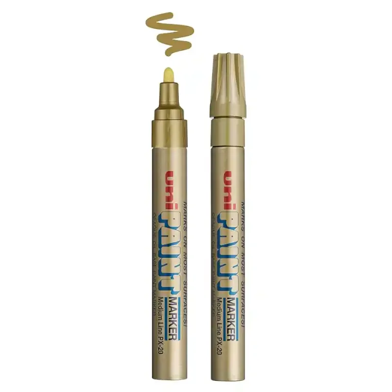 Φωτογραφία προϊόντος: UNI-BALL Uni Paint PX-20 Marker Chrome Gold (PX20GD)