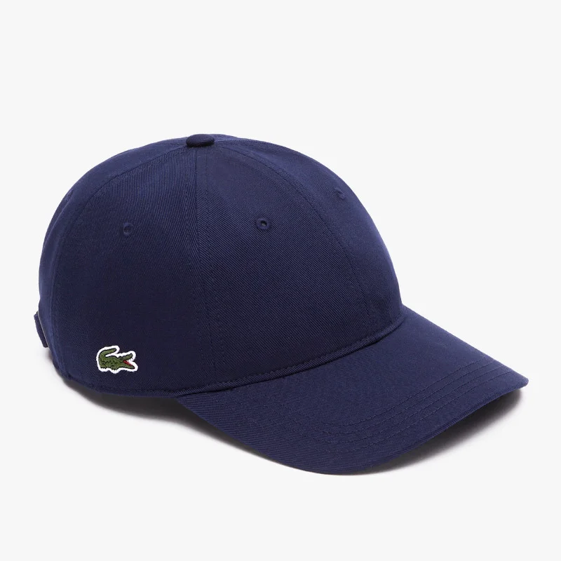 Φωτογραφία προϊόντος: Καπέλο Lacoste Jockey Unisex Twill Blue οργανικό βαμβάκι