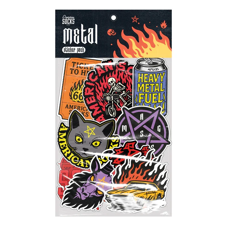 Φωτογραφία προϊόντος: American Socks Metal Sticker Pack Αυτοκόλλητα Streetwear
