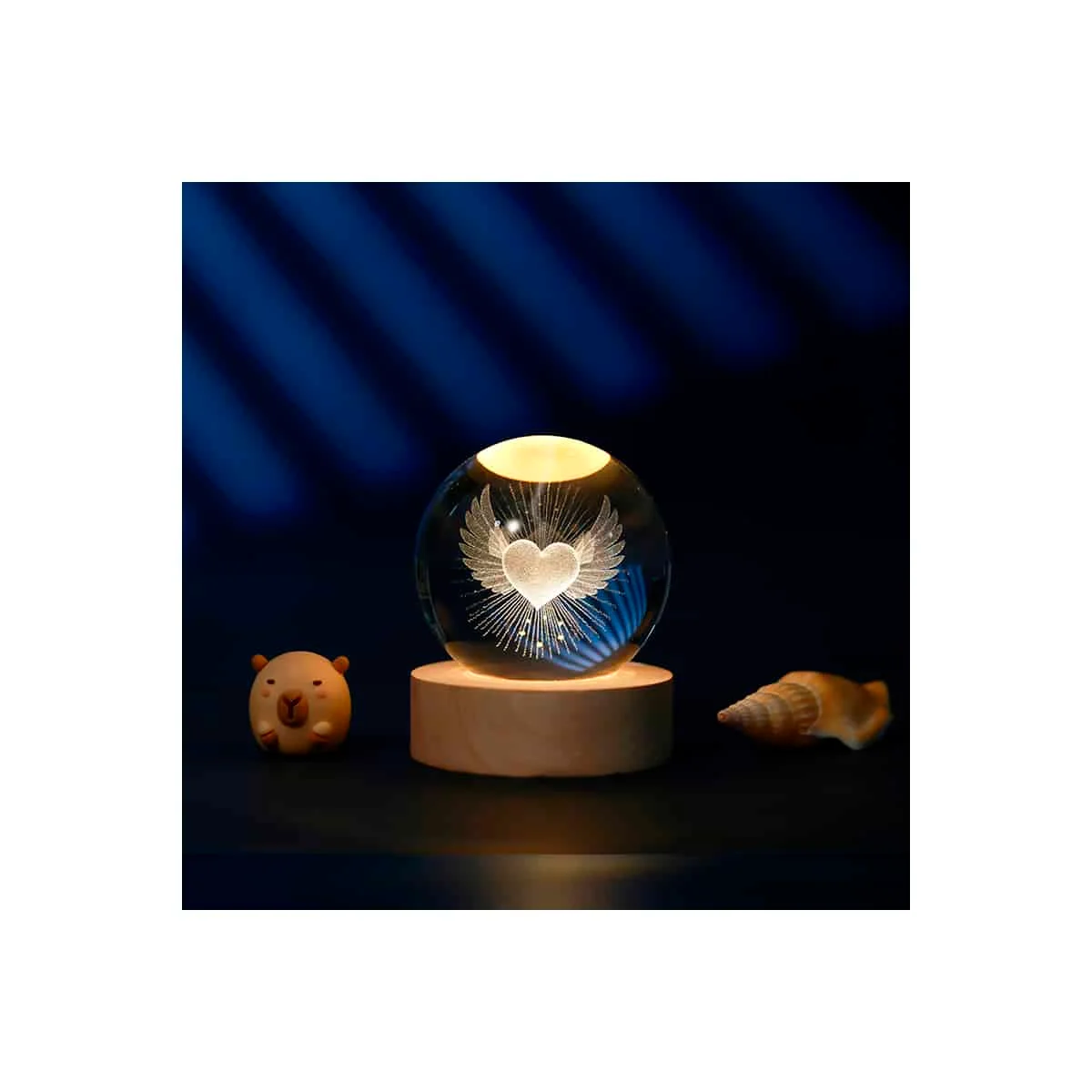 Φωτογραφία προϊόντος: i-TOTAL XL2717C ΛΑΜΠΑ CRYSTAL BALL HEART SMALL 6cm