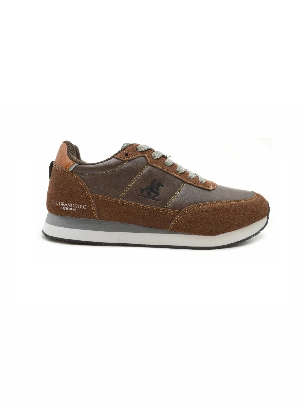 Φωτογραφία προϊόντος: Ανδρικά casual sneakers U.S.GRAND POLO καφέ χρώμα GPM523002 6262 BROWN
