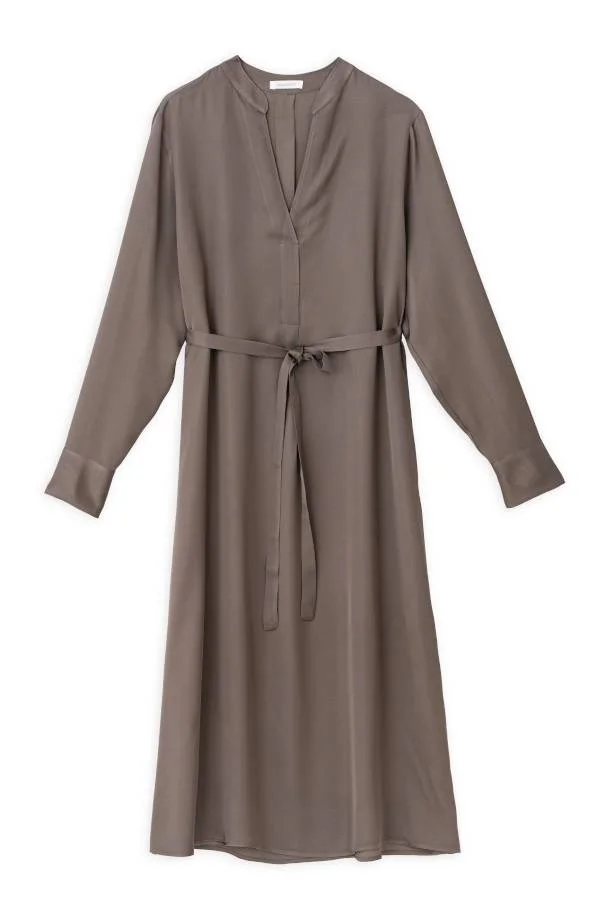 Φωτογραφία προϊόντος: Philosophy SATIN MIDI DRESS DR2736 TAUPE