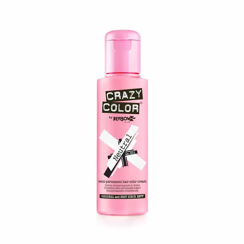 Φωτογραφία προϊόντος: Crazy Color Ημιμόνιμη Κρέμα-Βαφή Μαλλιών Neutral 100ml